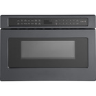 Cafe 1.2 CuFt Built-In Microwave Drawer Oven in Matte Black with Glass Touch Controls