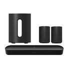 Sonos 3.0 Channel Home Theater Package with Mini Wireless Subwoofer and Two Era 100 Wireless Speakers - Black