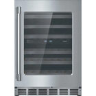 Thermador Freedom® Under Counter Wine Cooler with Glass Door 24'' Professional Stainless Steel, Right Hinge