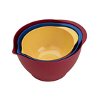 Good Cook 3 Piece Plastic Mixing Bowl Set