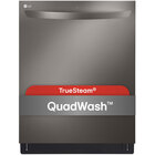 LG 46 dBA Smart TrueSteam® Top Control Quadwash™ Dishwasher in Black Stainless