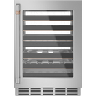 Cafe 4.7 Cu. Ft 46 Bottle Built-In Dual Zone Wine Center with Smart Technology - Stainless Steel