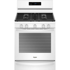 Whirlpool 5.8 CuFt Freestanding Gas Range in White with Frozen Bake Technology