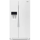 Whirlpool 21 Cu Ft Counter Depth Side-by-Side Refrigerator - White