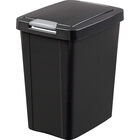 Sterilite 7.5 Gallon Black Plastic TouchTop Wastebasket