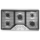 GE Profile 36" 5-Burner Gas Cooktop in Stainless Steel with MAX Burner System