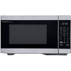 Image of product - 1.1 CuFt 1000 Watt Countertop Microwave Oven in Stainless Steel and Black Finish
