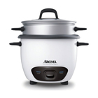 Aroma 14-Cup (Cooked) / 3Qt. Rice and Grain Cooker - White