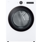 LG 7.4 CuFt Smart Front Load White Electric Dryer with AI Sensor Dry & TurboSteam™ Technology