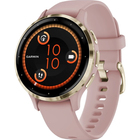 Garmin Venu® 3S Soft Gold Stainless Steel Bezel with Dust Rose Case and Silicone Band