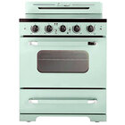 UNIQU Classic Retro 3.9 Cu. Ft. 30" Wide Electric Convection Range with Glass Top and Storage Drawer
