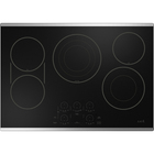 Cafe 30" Smart 5-Element Electric Cooktop in Stainless Steel with Power Boil on Tri- and Dual-Ring Elements