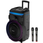 IQ Sound 18" Portable Bluetooth Speaker with LED Light Show with Guitar & Mic Inputs
