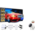 Image of product - The Freestyle 100" 1080p (1,920 x 1,080) FHD DLP Streaming Smart Portable Projector with the 120-Inch 16:9 Portable Indoor-Outdoor Projection Screen