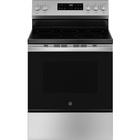 GE 5.3 CuFt Freestanding Electric Range in Slate with Crisp Mode