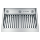 GE 30" Recirculating 400 CFM Range Hood with Dimmable LED Lighting - Stainless Steel