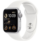 Image of product - SE Series Watch 40mm MD/LG Silver Aluminum Case with White Sport Band - GPS Only (2022)