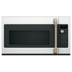 Cafe 1.7 CuFt Convection Over-the-Range Microwave Oven in Matte White with Air Fry