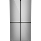 Cafe 27.4 CuFt Smart 4-Door French Door Refrigerator in Platinum Glass with Dual-Dispense AutoFill Pitcher