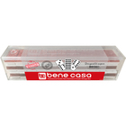 Image of product - Professional Double Nine Dominoes in Clear Acrylic Storage Box