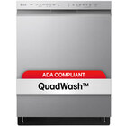 LG 48 dBA 24" Wide Front Control Smart Dishwasher with QuadWash™
