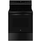GE 5.3 Cu. Ft. 5 Burner Electric Range with Self/Steam Clean - Black