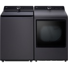 LG 5.5 CuFt Smart Electric Washer with 7.3 CuFt Smart Steam Electric Dryer in Matte Black