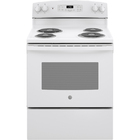 GE 5.0 Cu-Ft Freestanding Electric Coil Range in White