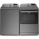 Maytag 5.2 Cu. Ft Smart Top Load Washer With 7.4 Cu. Ft Smart Steam Electric Dryer - Chrome