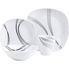 Gibson Curvations 16-Piece Fine China Dinnerware Set For 4