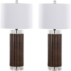 Lumisource 2-Pack Cylinder Fluted 29.25'' Polyresin Table Lamp