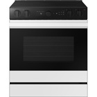 Samsung Bespoke 6.3 CuFt Smart Slide-In Electric Range in White Glass