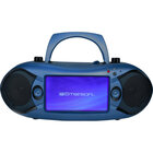 Emerson 7” Bluetooth® DVD Boombox with AM/FM Radio & Stereo Speakers - Blue