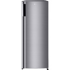Image of product - 6.0 CuFt Single Door Refrigerator in Platinum Silver with Curved Pocket Handle