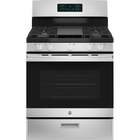 GE 5.0 CuFt Freestanding 5-Burner Gas Range in Stainless Steel