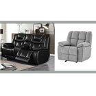 Global Furniture Blanche Power Reclining Loveseat with a Britta Recliner