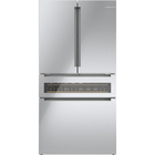 Bosch 20.5 CuFt Smart MultiAirFlow Counter Depth 4-Door French Door Refrigerator in Stainless Steel