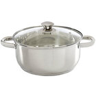 Ecolution 5 Qt Pure Intentions Stainless Steel Dutch Oven with Glass Lid