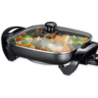 Image of product - 12" Family Size Electric Skillet with Non-Stick Coating and High Domed Lid