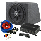 Audiopipe 12" Loaded Woofer Enclosure with Amplifier Combo Kit