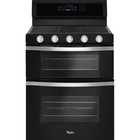 Whirlpool 6.0 CuFt Gas Double Oven Freestanding Range in Black with Frozen Bake™ Technology