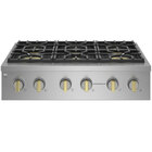 Monogram 36" Wide 6 Burner Professional Gas Cooktop - Stainless Steel
