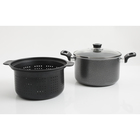 Image of product - Clairborne 3-Piece Cookware Set in Charcoal Gray