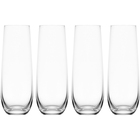 Mikasa Set of 4 Parker 9.5 Oz. Stemless Flutes