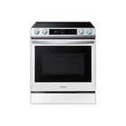 Samsung 6.3 Cu, Ft. Bespoke Smart Slide-in Air Fry Convection Electric Range  - White Glass