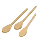 IMUSA 3-Piece Wood Spoon Set in Tan