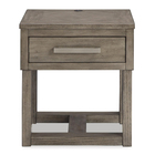 Signature Design by Ashley Loyaska End Table - Grayish Brown/White