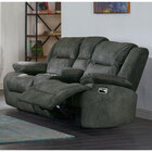 Global Furniture Alta Console Reclining Loveseat - Dark Gray