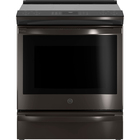 GE 5.3 Cu. Ft Smart Slide-In Induction and Convection Range with No Preheat Air Fry - Black Stainless