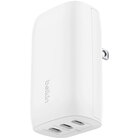 Belkin 3 Port USB-C® Wall Charger with PPS 67Watt - White